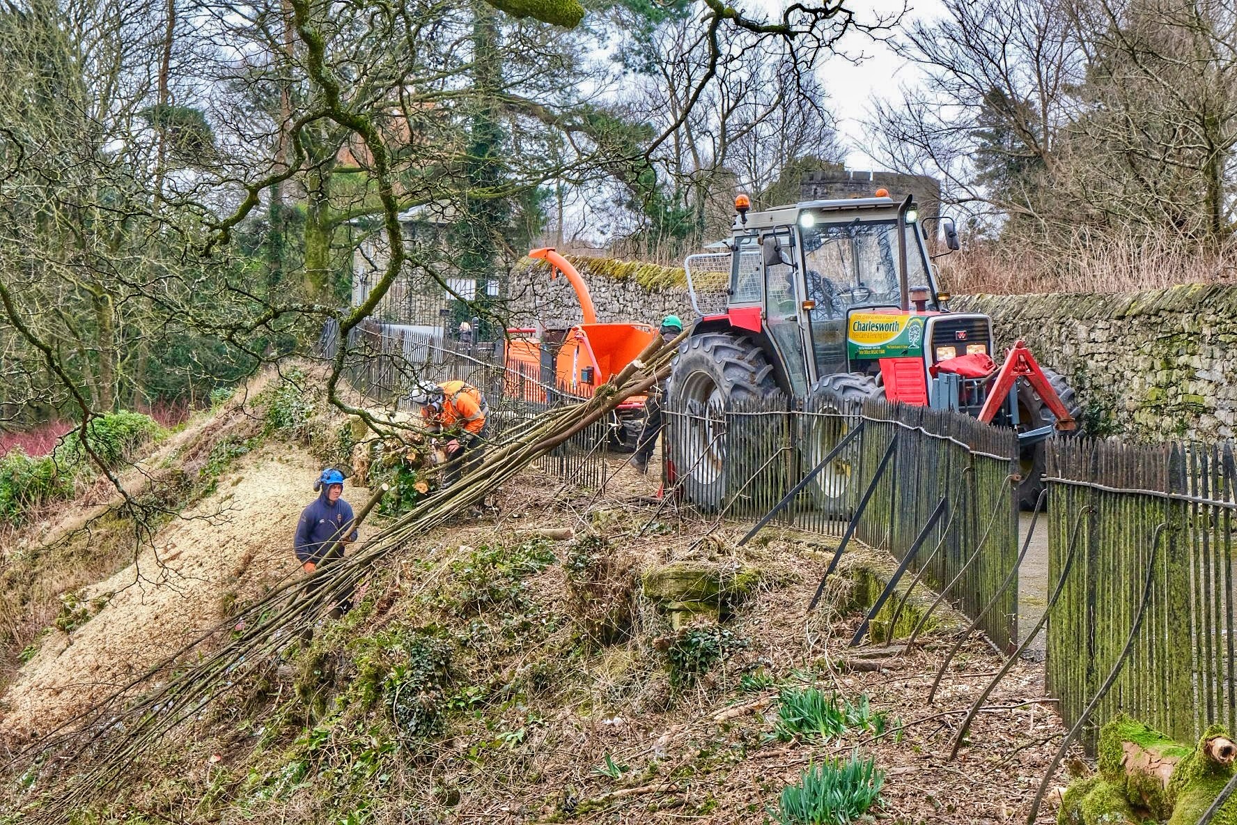 Clearing the path at Ruskin's View