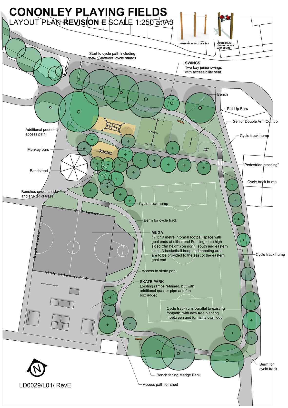 Cononley Playing Fields plan 