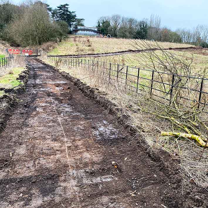 Cuerden Valley Park accessible path construction
