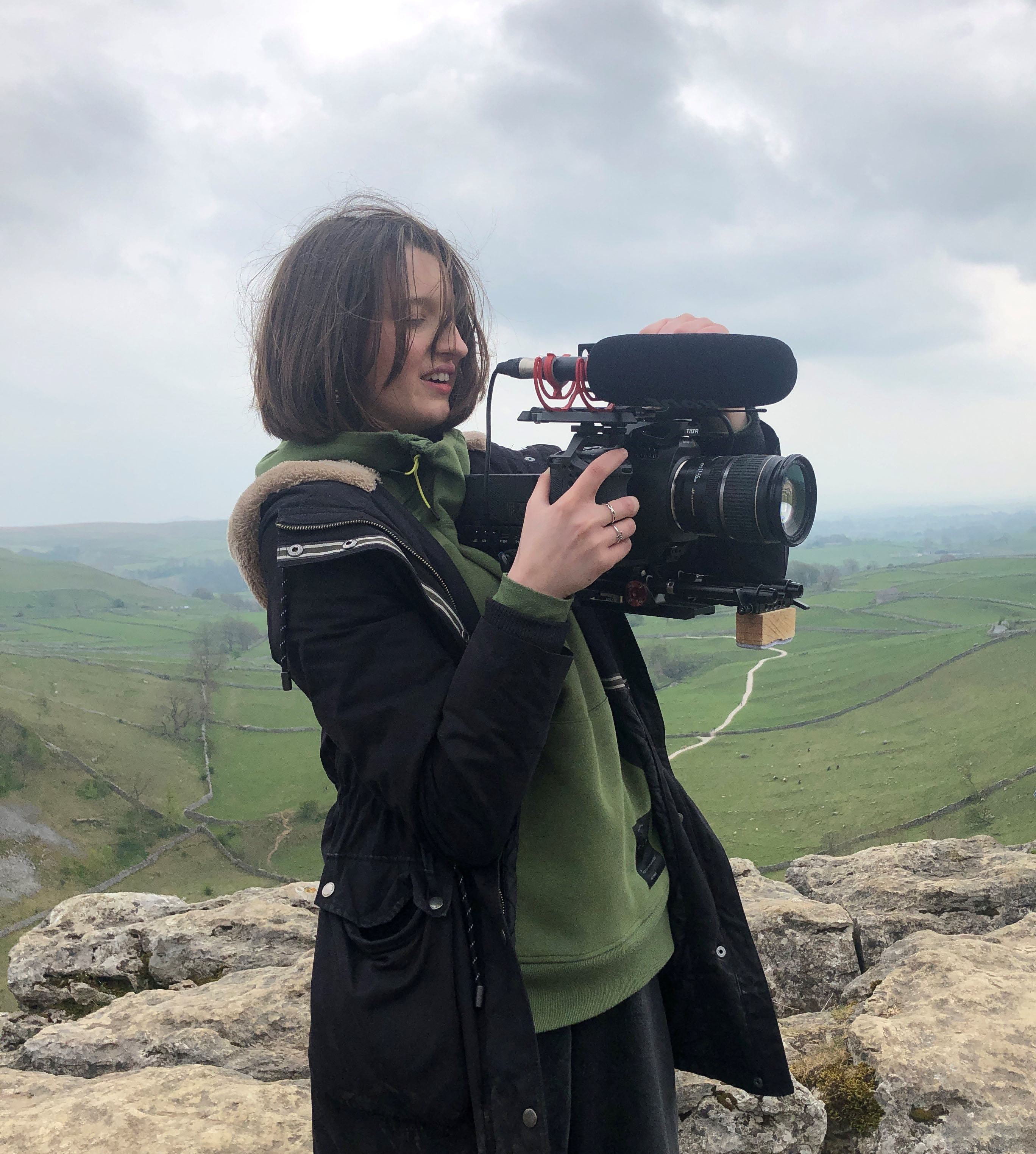 Willow filming at Malham