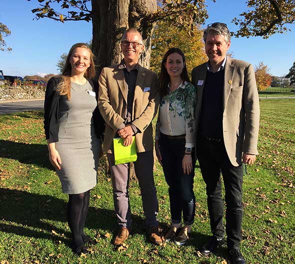 Greg Wood, illuminet CEO, and Steve Farmer, with YDMT's Sarah Hodgson and BBC's Lindsey Chapman