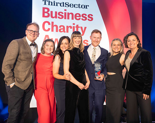 YDMT a the Charity Business Awards with Leeds Building Society