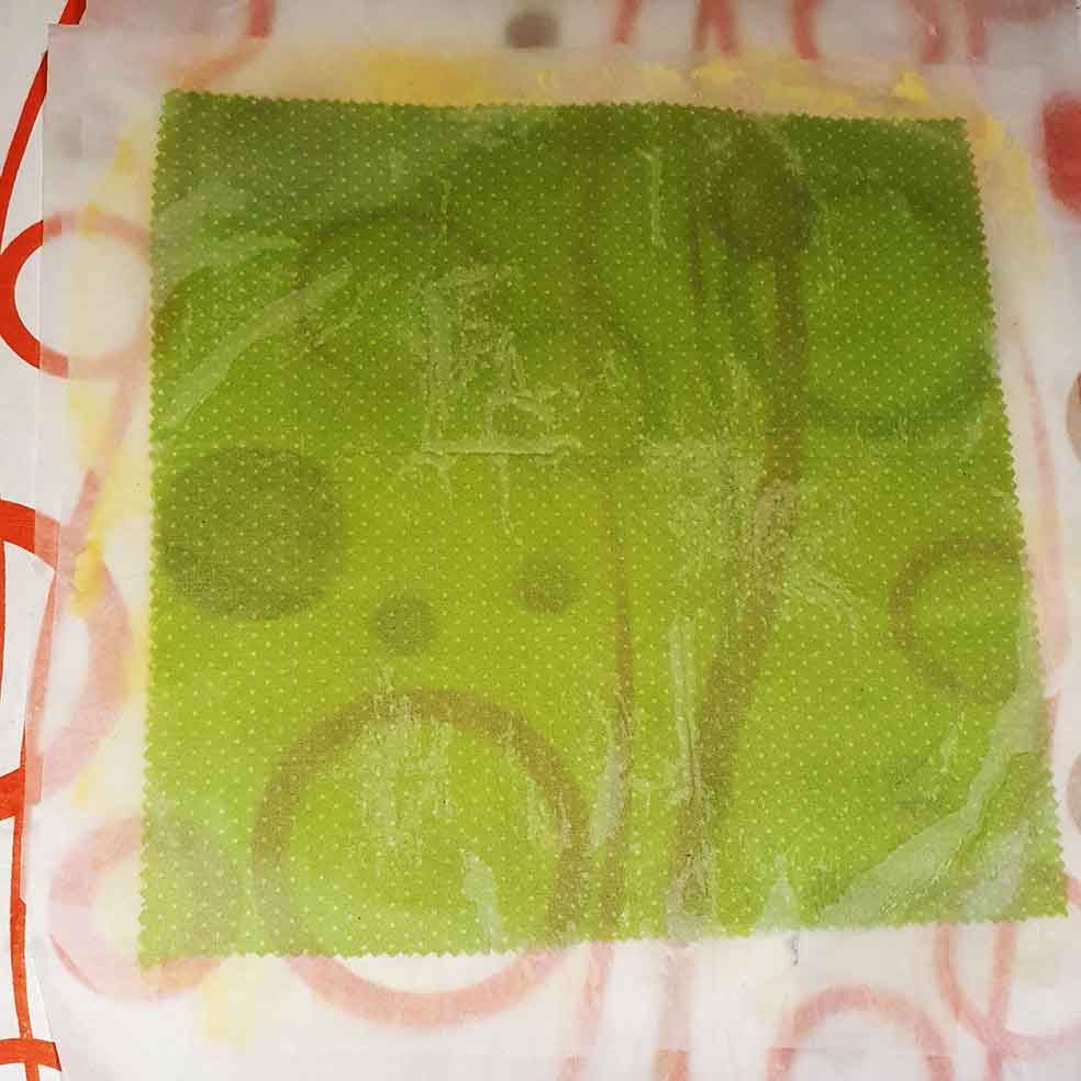 Melted beeswax