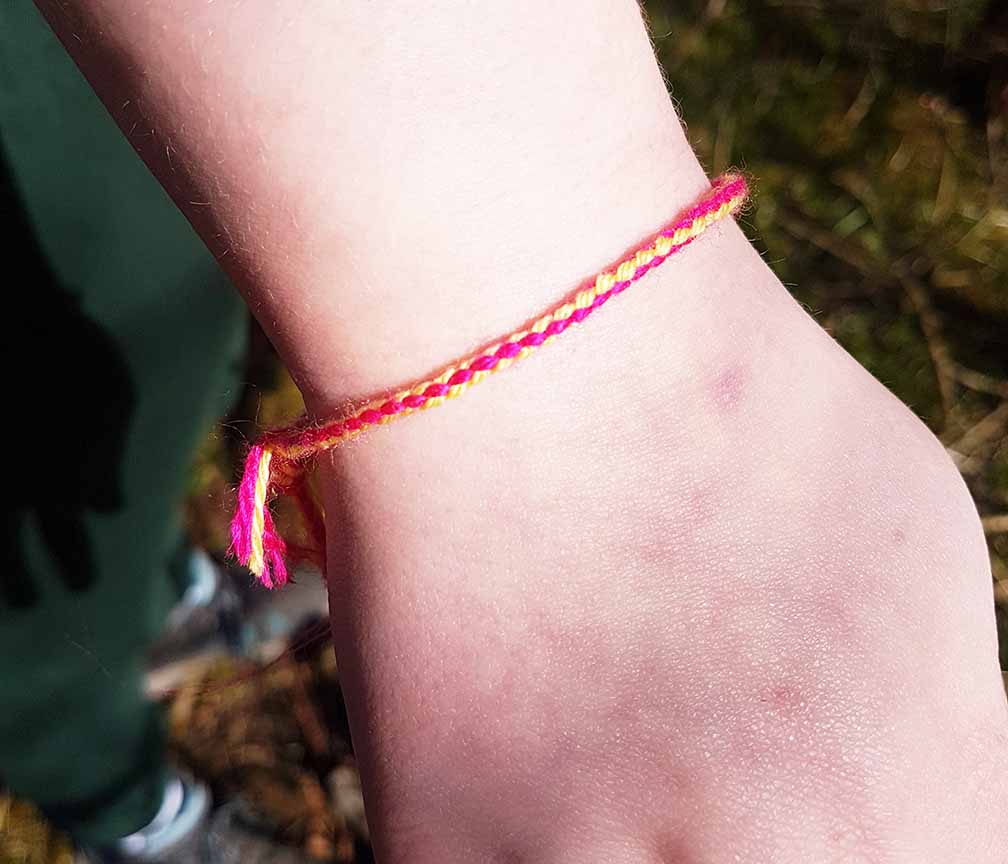 Nordic braid bracelet