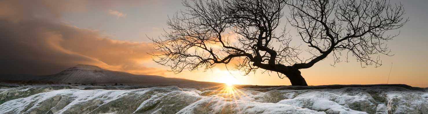 Sunrise Ingleborough by David Evans 