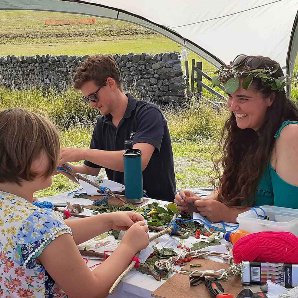 Woodland Trainees craft activities 