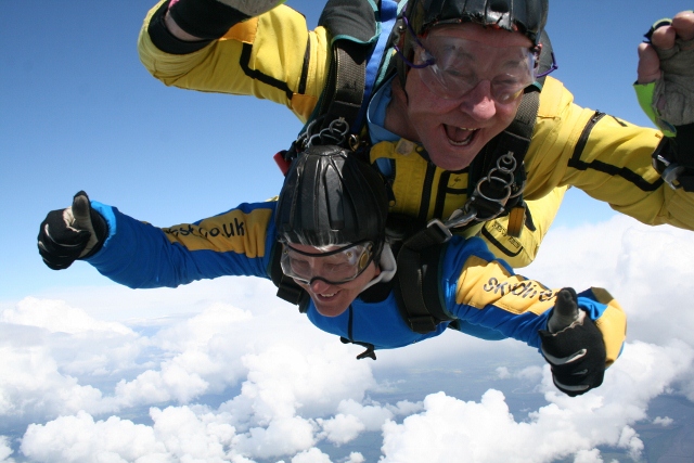Sky diving 